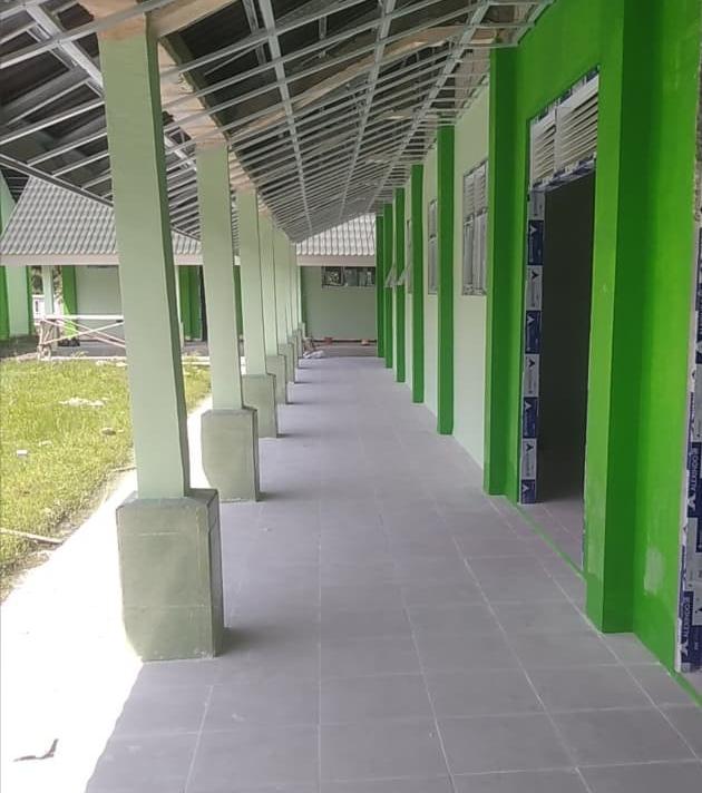 Salah satu proyek pembangunan sektor pendidikan di NTB yang menjadi fokus program strategis pemerintah pusat.( Foto: Istimewa)
