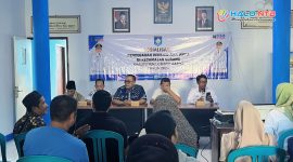 Suasana sosialisasi pencegahan pernikahan dini oleh Dinsos PPPA Lombok Barat di Aula Kantor Kelurahan Dasan Geres, Gerung.(Foto: Istimewa)