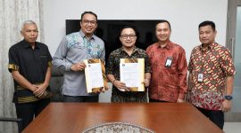 Penandatanganan adendum kerja sama antara Bank NTB Syariah dan Pemkab Lombok Tengah dalam penguatan digitalisasi keuangan daerah.(Dok.Bank NTB Syariah)