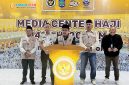Kepala Bidang Bina dan Pengendalian Haji dan Umrah NTB, H. Laman, memberikan keterangan pers terkait progres penyelenggaraan haji 2026 di Media Center Haji Embarkasi Lombok.(Foto: Istimewa)