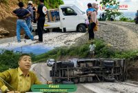 Sejumlah kendaraan mengalami kecelakaan di ruas jalan Lendang Re–Menjot, Sekotong, Lombok Barat, akibat kondisi jalan yang masih berupa kerikil dan belum beraspal, sementara DPRD setempat mendesak percepatan penyelesaian proyek demi keselamatan pengguna jalan.
(Foto: Istimewa)