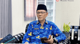 Kepala Dinas Perdagangan Lombok Barat, H. Muhammad Adnan saat memberikan keterangan kepada media di ruangannya, Rabu (20/5/2026). (Foto: Istimewa).