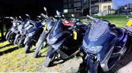 Sejumlah barang bukti sepeda motor diduga hasil kejahatan curanmor diamankan oleh Tim Puma Jatanras Ditreskrimum Polda NTB. (Foto: Istimewa)