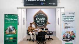 Inovasi Bank NTB Syariah melalui POJOK NTBS mendekatkan layanan keuangan digital ke jantung aktivitas ekonomi masyarakat.(Dok.Bank NTB Syariah)
