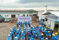 Personel PLN UIW NTB mengikuti Apel Siaga kesiapan pengamanan kelistrikan jelang GT World Challenge Asia 2026 di kawasan Mandalika, Lombok Tengah. (Dok. PLN)