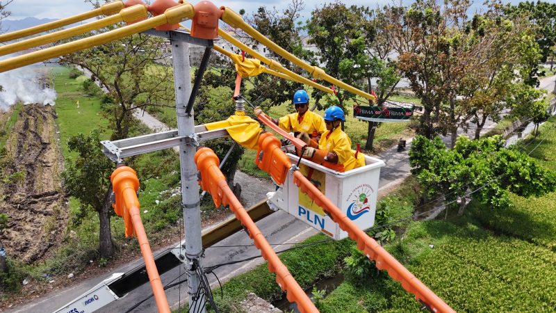 PLN UIW NTB terus memperkuat infrastruktur kelistrikan melalui pekerjaan preventif dan pemeliharaan jaringan tanpa mengganggu aktivitas masyarakat.(Dok.PLN)