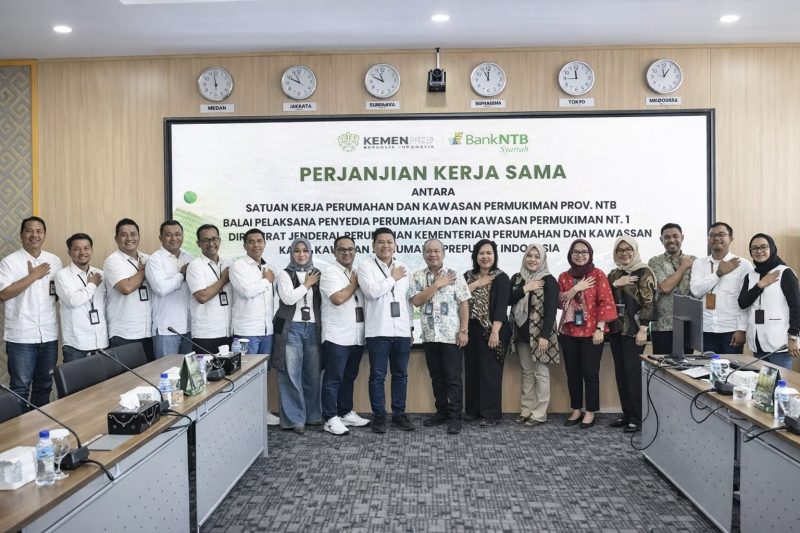 Komitmen kolaboratif Bank NTB Syariah dan pemerintah pusat dalam program BSPS 2026, ditandai dengan penandatanganan kerja sama untuk menjangkau ribuan rumah layak huni di NTB.(Dok.Bank NTB Syariah)