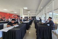 Suasana tertib dan penuh kekhidmatan di salah satu majelis perlombaan hari ketiga MTQ XXXI Tingkat Provinsi NTB di Lombok Tengah, yang berjalan lancar sesuai jadwal. (Foto: Diskominfotik)