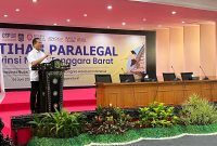 Gubernur NTB, Lalu Muhamad Iqbal, saat membuka acara Pelatihan Paralegal yang digelar di Graha Bhakti Praja Kantor Gubernur NTB, Kamis (4/6). (Foto: Istimewa).