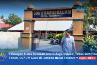 Tampak Depan SDN 5 Babussalam, Kecamatan Gerung Kabupaten Lombok Barat.(Foto: Istimewa)