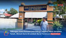 Tampak Depan SDN 5 Babussalam, Kecamatan Gerung Kabupaten Lombok Barat.(Foto: Istimewa)