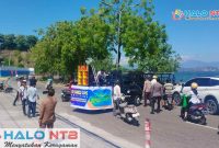 Potret suasana aksi unjuk rasa damai yang digelar Aliansi Pembentukan Provinsi Pulau Sumbawa (PPS) di area Pelabuhan Poto Tano, Sumbawa Barat, Selasa (2/6/2026). (Foto: Istimewa).