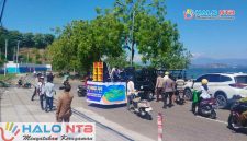Potret suasana aksi unjuk rasa damai yang digelar Aliansi Pembentukan Provinsi Pulau Sumbawa (PPS) di area Pelabuhan Poto Tano, Sumbawa Barat, Selasa (2/6/2026). (Foto: Istimewa).