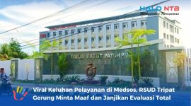 Tampak Bangunan Gedung RSUD Patut Patuh Patju Gerung, Kabupaten Lombok Barat. (Foto: Humas RSUD Tripat Gerung).