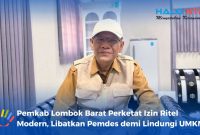 Kepala Dinas Perdagangan Lombok Barat, H. Muhammad Adnan saat ditemui awak media di ruangan kerjanya, Senin (8/6/2026). (Foto: Istimewa)