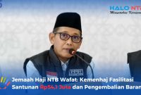 Kepala Kantor Kementerian Haji dan Umroh Provinsi Nusa Tenggara Barat, Lalu Muhammad Amin. (Foto:  MetroNTB.com/Lalu Suparman Ambakti)