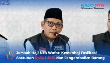 Kepala Kantor Kementerian Haji dan Umroh Provinsi Nusa Tenggara Barat, Lalu Muhammad Amin. (Foto:  MetroNTB.com/Lalu Suparman Ambakti)