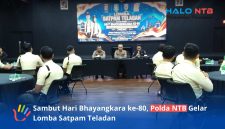 Suasana pemberian arahan kepada para peserta Lomba Satpam Teladan dari berbagai BUJP dalam kegiatan garapan Polda NTB untuk menyambut Hari Bhayangkara ke-80, bertempat di Aula Gedung Bank NTB Syariah, Rabu (10/6/2026). (Foto: Humas Polda NTB)