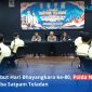 Suasana pemberian arahan kepada para peserta Lomba Satpam Teladan dari berbagai BUJP dalam kegiatan garapan Polda NTB untuk menyambut Hari Bhayangkara ke-80, bertempat di Aula Gedung Bank NTB Syariah, Rabu (10/6/2026). (Foto: Humas Polda NTB)