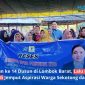 Anggota DPRD Provinsi NTB, Lalu Irwansyah Triadi (tengah baju biru), berfoto bersama warga saat pelaksanaan reses Masa Sidang Tahun 2025/2026 di Dusun Telage Lindung, Desa Eyat Mayang, Lembar, Kamis (11/6/2026). (Foto: Istimewa)