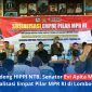 Anggota DPD RI Dapil NTB, Hj. Evi Apita Maya, SH.M.Kn., saat Sosialisasi Empat Pilar MPR RI di Desa Giri Sasak, Kuripan, Lombok Barat, Sabtu (13/6/2026). (Foto: Istimewa)