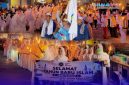 Momentum ribuan warga dan santri memadati jalanan saat mengikuti Pawai Obor dalam rangka menyambut Tahun Baru Islam 1 Muharram 1448 Hijriah di Kecamatan Sekotong, Lombok Barat, Senin (15/6/2026) malam. (Foto: Istimewa)

