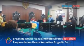 Terdakwa Rizka Sintiyani mengikuti sidang putusan di PN Mataram, Jumat (19/6/2026).(Foto: Istimewa)