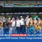 Momen foto bersama tim pelaksana di sela-sela kegiatan Gerakan Pangan Murah (GPM) yang digelar di Halaman Hutan Nuraksa Kumbi, Desa Pakuan, Narmada, Sabtu (20/6/2026).(Foto: Istimewa)
