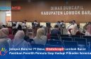 Suasana pelayanan administrasi kependudukan di kantor Dinas Kependudukan dan Pencatatan Sipil (Disdukcapil) Kabupaten Lombok Barat, Rabu (24/6/2026).(Foto: Istimewa)