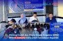 Anggota Komisi IV DPRD Provinsi Nusa Tenggara Barat dari Fraksi Nasdem, H. Suharto, ST., MM (tengah),memaparkan materi sosialisasi Rancangan Peraturan Daerah (Raperda) Provinsi NTB, di Kecamatan Gerung, Kabupaten Lombok Barat, Minggu (28/6/2026).(Foto: Istimewa).