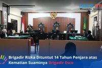 Suasana Sidang mendengarkan pembacaan tuntutan dari JPU di Pengadilan Negeri Mataram, Selasa (9/6/2026). (Foto: Istimewa)