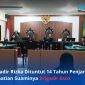 Suasana Sidang mendengarkan pembacaan tuntutan dari JPU di Pengadilan Negeri Mataram, Selasa (9/6/2026). (Foto: Istimewa)
