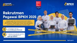 Badan Pengelola Keuangan Haji (BPKH) membuka Rekrutmen Pegawai Tahun 2026.