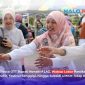 Wabup Lombok Barat Hj. Nurul Adha tampak antusias menyapa pedagang UMKM di sela peninjauan kawasan CFN-CFD, Komplek Kantor Bupati Lombok Barat.