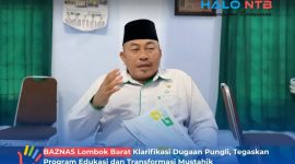 Ketua Badan Amil Zakat Nasional (BAZNAS) Kabupaten Lombok Barat,TGH. Muhammad Taisir Al Azhar, L.C, S.Ag, M.A..