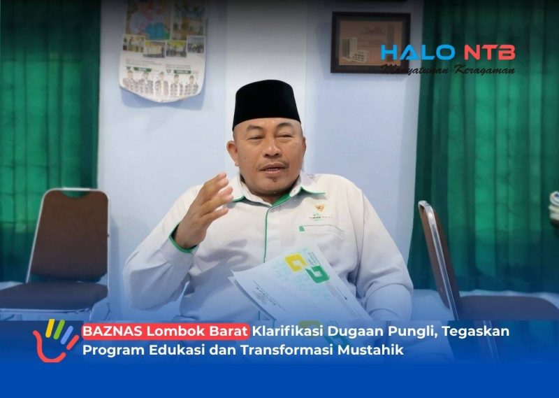Ketua Badan Amil Zakat Nasional (BAZNAS) Kabupaten Lombok Barat,TGH. Muhammad Taisir Al Azhar, L.C, S.Ag, M.A..