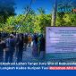 Warga Desa Kuripan mendatangi dan memasang plang lokasi lahan yang diklaim sebagai tanah wakaf Masjid Hidayatul Mukhtar di Desa Babussalam, Gerung, Kamis (9/7/2026).