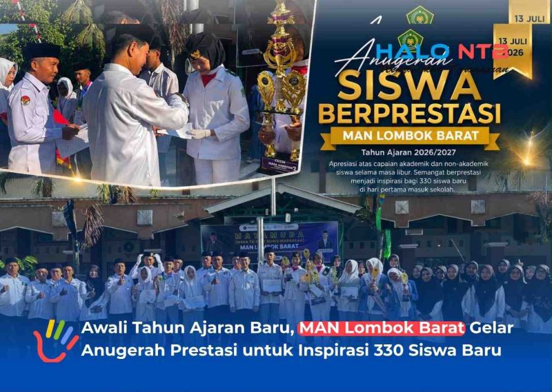 Suasana hari pertama sekolah di MAN Lombok Barat semakin terasa istimewa dengan digelarnya acara 