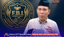 Ketua Forum Dialog Lombok Barat, Sahban, menjadi salah satu inisiator terbentuknya Forum Bersih dan Berintegritas (FBI) Lombok Barat.