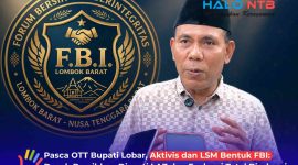 Ketua Forum Dialog Lombok Barat, Sahban, menjadi salah satu inisiator terbentuknya Forum Bersih dan Berintegritas (FBI) Lombok Barat.