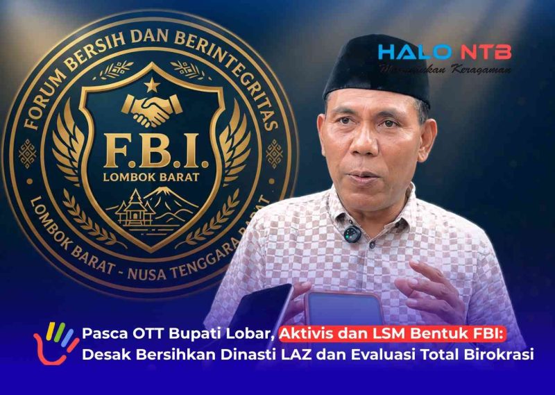 Ketua Forum Dialog Lombok Barat, Sahban, menjadi salah satu inisiator terbentuknya Forum Bersih dan Berintegritas (FBI) Lombok Barat.