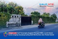 Suasana di depan kediaman Brigjen Lalu Muhammad Iwan Mahdan di jalan Penas IX Kelurahan Dasan Geres tampak sepi dengan gerbang pintu yang tertutup rapat, Jumat (3/7/2026).(Foto: Istimewa)