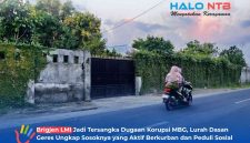 Suasana di depan kediaman Brigjen Lalu Muhammad Iwan Mahdan di Kelurahan Dasan Geres tampak sepi dengan gerbang pintu yang tertutup rapat, Jumat (3/7/2026).(Foto: Istimewa)