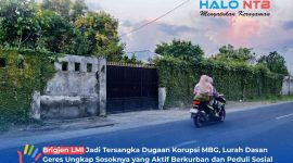 Suasana di depan kediaman Brigjen Lalu Muhammad Iwan Mahdan di jalan Penas IX Kelurahan Dasan Geres tampak sepi dengan gerbang pintu yang tertutup rapat, Jumat (3/7/2026).(Foto: Istimewa)