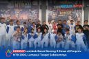 Foto bersama tim Tarung Derajat KODRAT  Lombok Barat bersama peraih medali, pelatih, pengurus, dan dewan juri  di GOR Turide.(Foto: Istimewa)