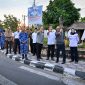 Gubernur NTB Lalu Muhamad Iqbal dan Walikota Mataram Mohan Roliskana saat meninjau langsung Simpang Empat Rembiga, Mataram, Senin (31/8/2026). (Foto: Istimewa).