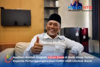 Wakil Ketua DPRD Lombok Barat Fraksi NasDem, H. Tarmizi, saat memberi keterangan kepada sejumlah wartawan, di ruang kerjanya, Rabu (5/8/2026).