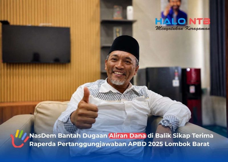 Wakil Ketua DPRD Lombok Barat Fraksi NasDem, H. Tarmizi, saat memberi keterangan kepada sejumlah wartawan, di ruang kerjanya, Rabu (5/8/2026).