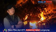 Usai kembali dari misi kemanusiaan di NTT, Gubernur NTB Dr. H. Lalu Muhamad Iqbal langsung turun ke lokasi kebakaran di Desa Adat Sade, Lombok Tengah, Sabtu malam (22/8). Beliau menegaskan bahwa prioritas utama adalah memastikan keselamatan masyarakat.(Foto: Istimewa)