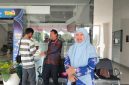 Wakil Bupati Lombok Barat, Hj. Nurul Adha (UNA) usai menjalani pemeriksaan oleh KPK di Gedung BPKP NTB, Kamis (13/8).